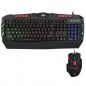 Kit tastatura si mouse gaming, iluminate LED, USB, taste multimedia, 2400 DPI, RESIGILAT Kit tastatura si mouse gaming, iluminate LED, USB, taste multimedia, 2400 DPI, RESIGILAT