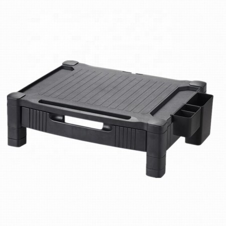 Suport pentru monitor, inaltime reglabila, sertar, stand pixuri, picioare anti-derapante, RESIGILAT
