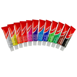 Set 12 culori pigmentate tempera, 12 ml/tub