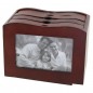 Album foto din lemn, cufar vintage, 10x15 cm, 96 fotografii, 2 ferestre personalizare Album foto din lemn, cufar vintage, 10x15 cm, 96 fotografii, 2 ferestre personalizare