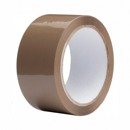 Banda adeziva solvent, rola 48mm x 60m, maro, rezistenta sporita