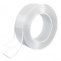 Banda dublu adeziva nano tape, reutilizabila, transparenta, rola silicon 30mm x 3m Banda dublu adeziva nano tape, reutilizabila, transparenta, rola silicon 30mm x 3m