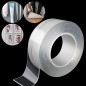 Banda dublu adeziva nano tape, reutilizabila, transparenta, rola silicon 30mm x 3m Banda dublu adeziva nano tape, reutilizabila, transparenta, rola silicon 30mm x 3m