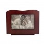 Album foto din lemn, cufar vintage, 10x15 cm, 96 fotografii, 2 ferestre personalizare