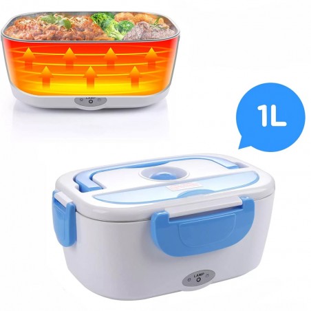 Cutie electrica incalzire pranz, lunch box multifunctional, 2 compartimente, 1 L, RESIGILAT