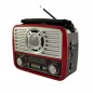 Radio portabil bluetooth, retro, reincarcabil USB, slot TF, AUX, MP3, lanterna incorporata, AM/FM/SW
