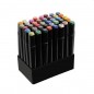Set 40 markere multicolore cu 2 capete pentru scriere, geanta depozitare inclusa