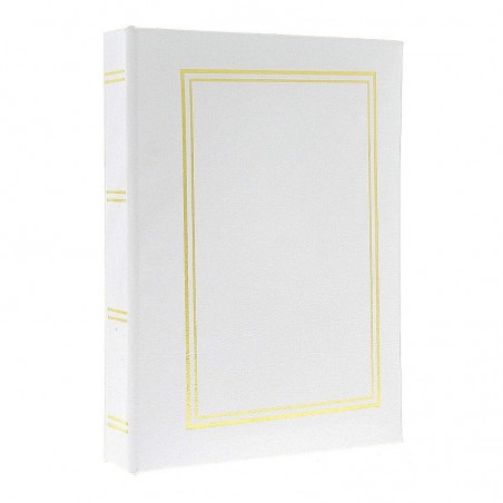 Album foto Clasic, de buzunar, 100 poze, format 10x15, piele ecologica, alb