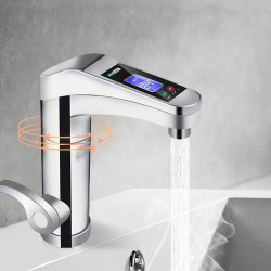 Robinet electric 3500W, afisaj LCD, butoane tactile, temperatura reglabila, IPX4