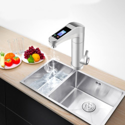 Robinet electric 3500W, afisaj LCD, butoane tactile, temperatura reglabila, IPX4