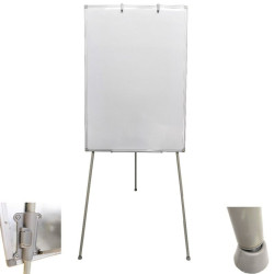 Flipchart magnetic cu trepied, 70x60 cm, cleme prindere hartie