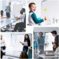 Flipchart magnetic 60x90 cm, trepied telescopic 90-160 cm, cleme pentru hartie, RESIGILAT Flipchart magnetic 60x90 cm, trepied telescopic 90-160 cm, cleme pentru hartie, RESIGILAT