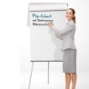 Flipchart magnetic cu trepied, 70x60 cm, cleme prindere hartie