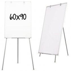 Flipchart magnetic cu trepied, 70x60 cm, cleme prindere hartie