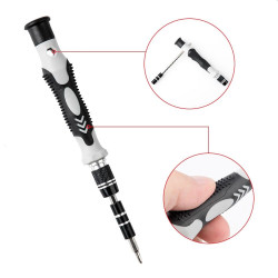 Set 115 scule de precizie, chei TORX, capete interschimbabile, penseta cu varf ascutit, carcasa cu inchidere tip clema