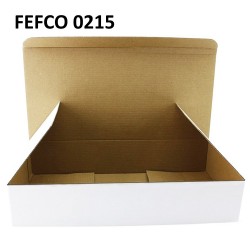 Cutie carton autoformare 365x180x70, alb, microondul E 400 g, FEFCO 0215