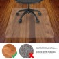 Covoras protectie pardoseala pentru scaun de birou, 120x90 cm, PVC transparent cu grosime de 0.5 mm