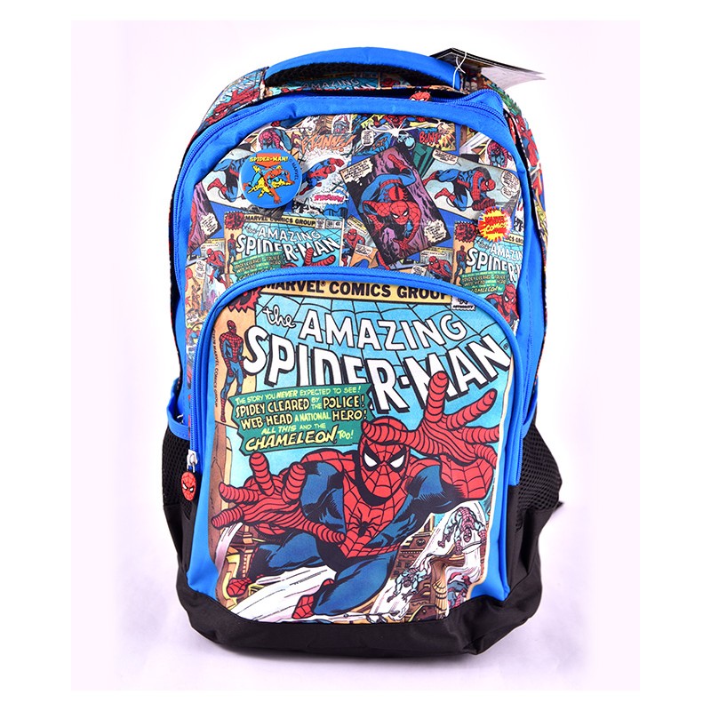 Ghiozdan Spider Man, clase primare, multicolor, 45x31x14 cm