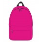 Ghiozdan cu design simplu, inchidere cu fermoar, impermeabil, roz, inaltime 42 cm
