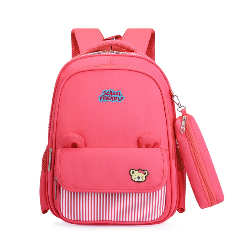 Set ghiozdan cu penar pentru clasele primare, impermeabil si ergonomic, inaltime 41 cm