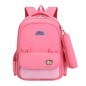 Ghiozdan scolar cu penar, bretele reglabile, 41 x 29 x 16 cm, poliester, roz Ghiozdan scolar cu penar, bretele reglabile, 41 x 29 x 16 cm, poliester, roz