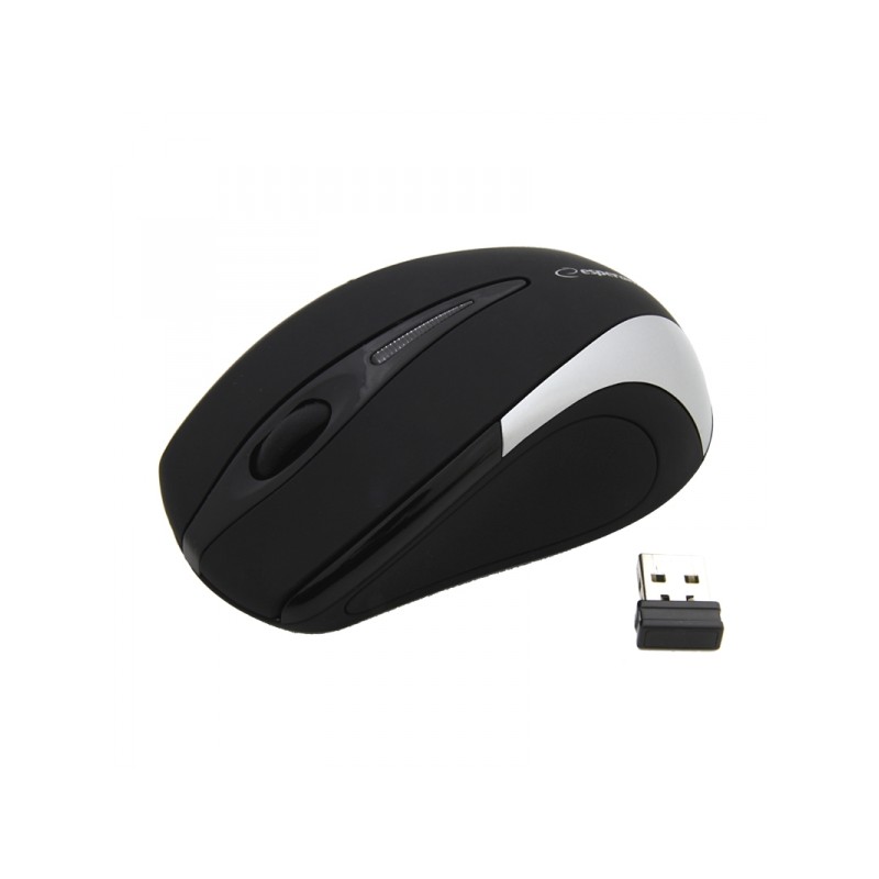 Mouse optic bluetooth 2.4 Ghz Esperanza Antares, iluminare led, 1000dpi, 3 butoane, negru/gri