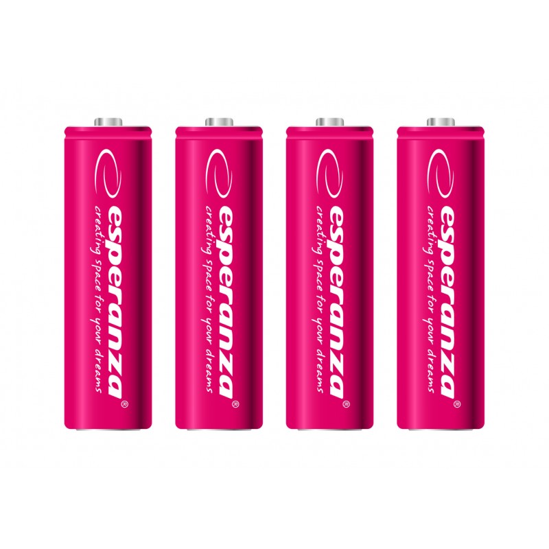 BATERIE REÎNCĂRCĂBILE ESPERANZA Ni-MH AA 2000MAH 4BUC. ROȘU BATERIE REÎNCĂRCĂBILE ESPERANZA Ni-MH AA 2000MAH 4BUC. ROȘU