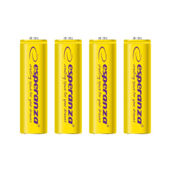 BATERIE REÎNCĂRCĂBILE ESPERANZA Ni-MH AA 2000MAH 4BUC. GALBEN