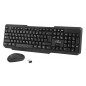 Kit tastatura si mouse bluetooth 2,4 Ghz Esperanza Memphis, USB, 3 butoane, 1000dpi, negru
