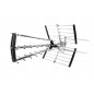 Antena pliabila externa Esperanza, compatibila FHD, UHF 174-230MHz, VHF 470-790MHz, 93 cm, argintiu