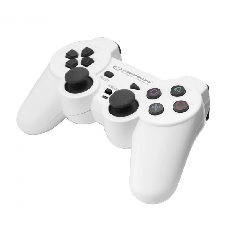 ESPERANZA GAMEPAD PS3/PC USB TROOPER ALB/NEGRU ESPERANZA GAMEPAD PS3/PC USB TROOPER ALB/NEGRU