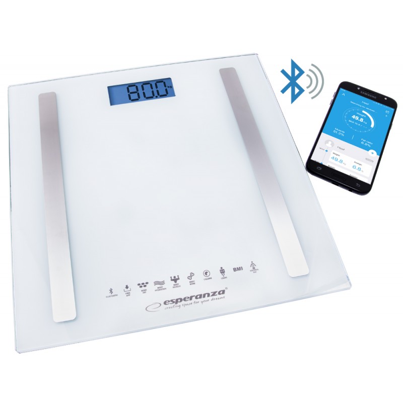 ESPERANZA 8IN1 BT SCALE B.FIT WHITE ESPERANZA 8IN1 BT SCALE B.FIT WHITE