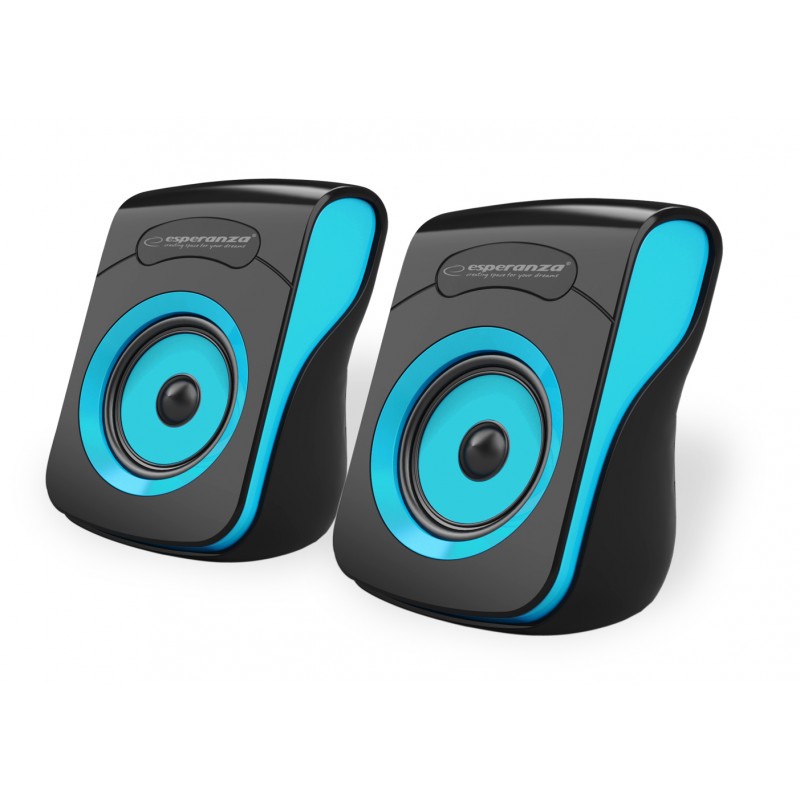 ESPERANZA USB STEREO SPEAKERS 2.0 FLAMENCO NEGRU/ALBASTRU ESPERANZA USB STEREO SPEAKERS 2.0 FLAMENCO NEGRU/ALBASTRU