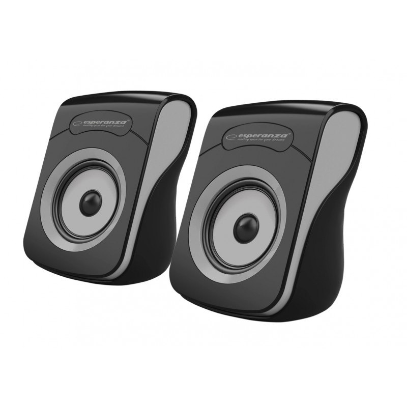 ESPERANZA USB STEREO SPEAKERS 2.0 FLAMENCO NEGRU/GRI ESPERANZA USB STEREO SPEAKERS 2.0 FLAMENCO NEGRU/GRI