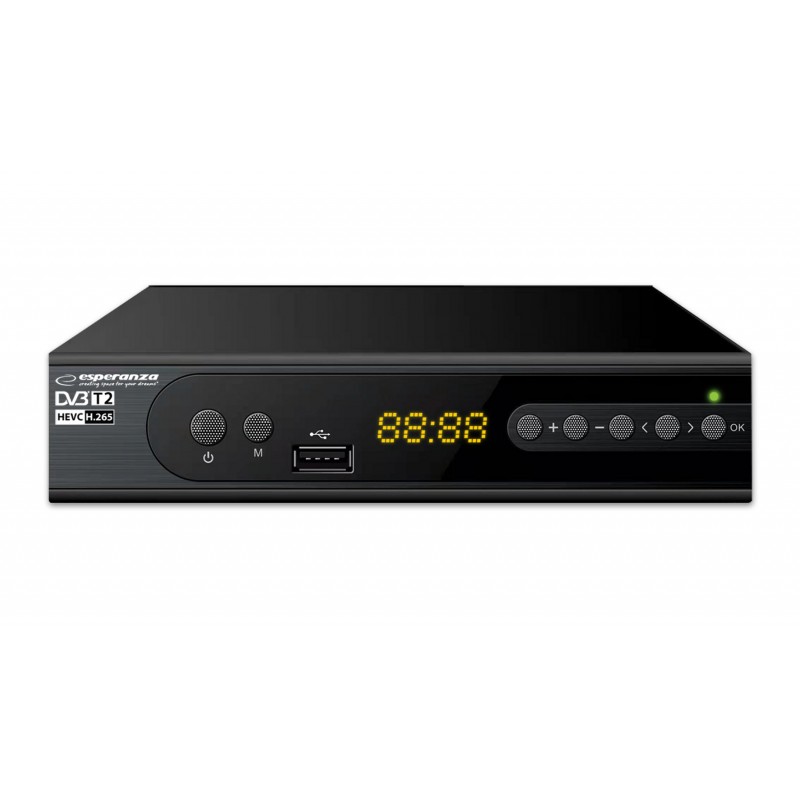 Receptor TV DVB-T/T2, inregistrare programe, port USB, afisaj, SCART, HDMI, 4:3, 16:9