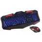 Kit tastatura si mouse gaming Esperanza Shelter, USB 2.0, iluminare led, 2400 DPI, 46,8 x 22 x 36cm, negru