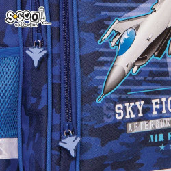 Ghiozdan ergonomic SKY FIGHTER, 38 cm - S-COOL