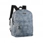 Ghiozdan elevi gimnaziu, design modern, inchidere cu fermoar, inaltime 39 cm, gri