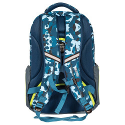 Ghiozdan anatomic compartiment laptop, URBAN BLUE&GREEN, 46x31x16 cm - S-COOL