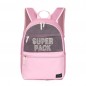 Ghiozdan adolescenti, compartiment laptop, SUPERPACK, buzunare laterale, bretele ajustabile, roz