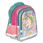 Ghiozdan ergonomic UNICORN, spate anatomic, buretat, inchidere cu fermoar, cusaturi triple, 38 x 29 x 13.5 cm