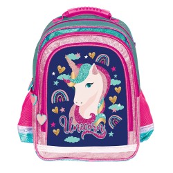 Ghiozdan ergonomic UNICORN, 38x29x13,5 cm - S-COOL