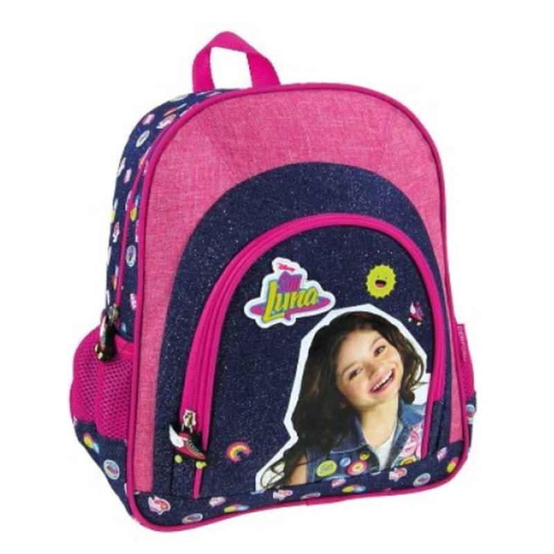 Ghiozdan gradinita fete, Soy Luna, fermoare cu model, 37 cm