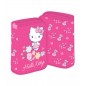 Penar fetite, imprimeu Hello Kitty, tip carte, compartiment cu fermoar, 2 extensii