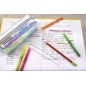 Penar etui tubular, design atractiv, inchidere cu fermoar, argintiu