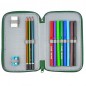 Penar fetite, echipat, 2 compartimente cu fermoar, benzi elastice pentru instrumentele de scris Penar fetite, echipat, 2 compartimente cu fermoar, benzi elastice pentru instrumentele de scris