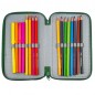 Penar fetite, echipat, 2 compartimente cu fermoar, benzi elastice pentru instrumentele de scris Penar fetite, echipat, 2 compartimente cu fermoar, benzi elastice pentru instrumentele de scris