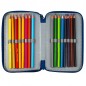 Penar pentru fete, echipat, 3 compartimente cu fermoare, 39 piese, material rezistent Penar pentru fete, echipat, 3 compartimente cu fermoare, 39 piese, material rezistent
