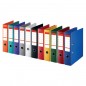 Biblioraft din carton plastifiat 8 cm, inaltime 32 cm, diverse culori