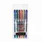 Set 6 pixuri cu gel neon, colorate, varf de 0.8 mm, Pensan Set 6 pixuri cu gel neon, colorate, varf de 0.8 mm, Pensan